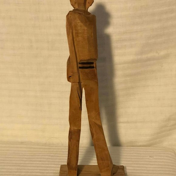 Vintage Mid-Century 1952 Sven Gunnarsson Tennis Player Partially Painted Wooden - Picture 3 of 7